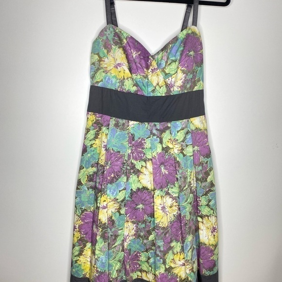 Torrid Dress Size 12 Sundress Adjustable Sleeveless Women's Floral Fit & Flare - Picture 3 of 7
